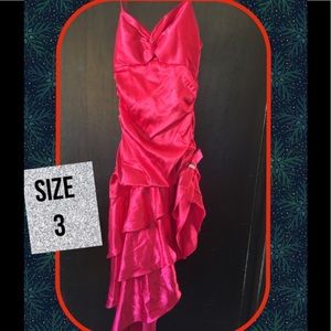 Ravishing Red asymmetrical dress